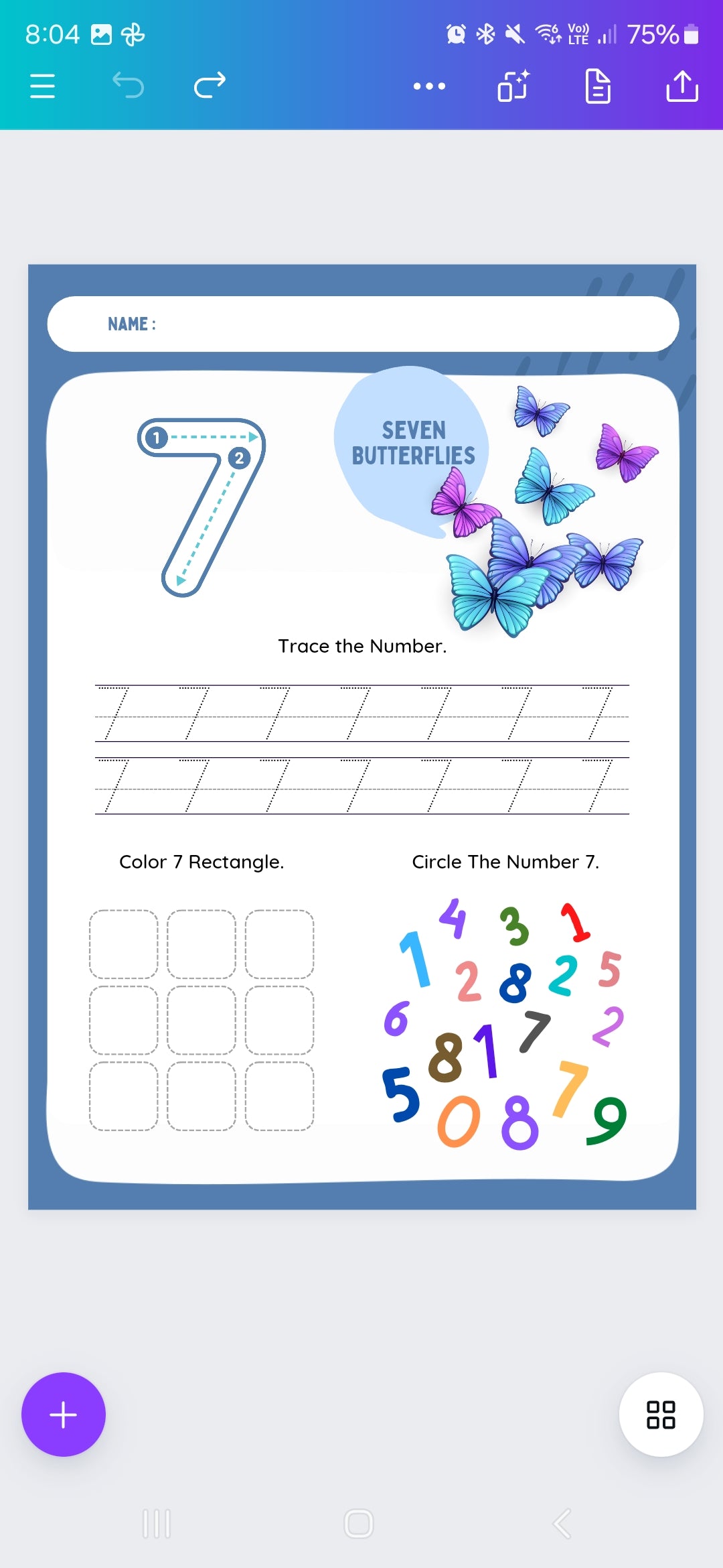Trace, Spot, and Count Number Worksheets