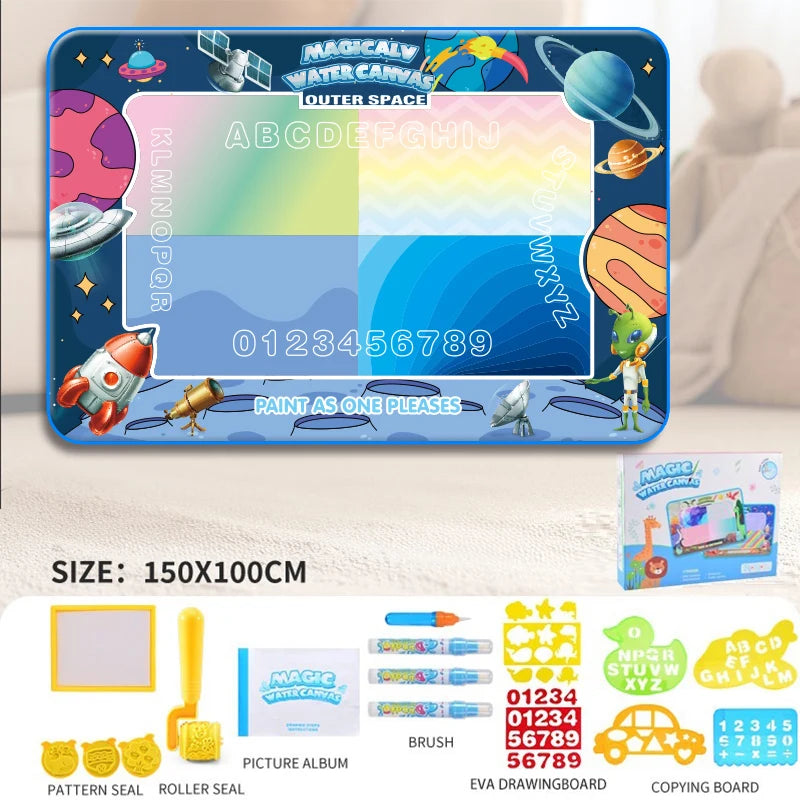 Reusable Water Drawing Mat for Kids, Fun, Mess-Free Learning