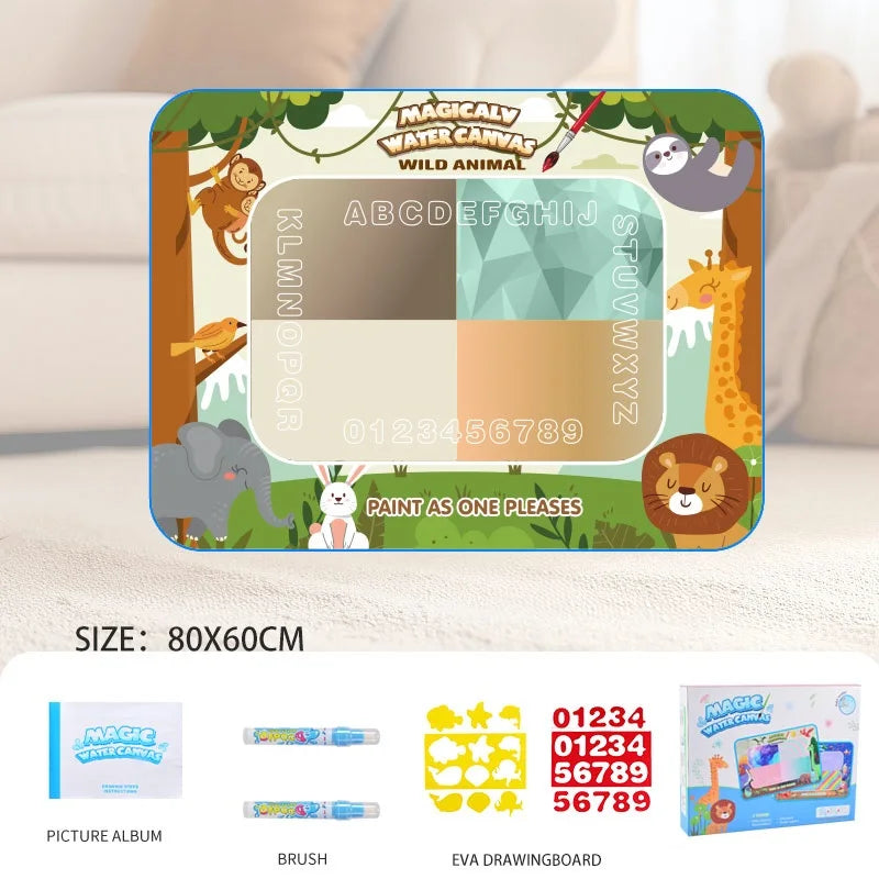 Reusable Water Drawing Mat for Kids, Fun, Mess-Free Learning