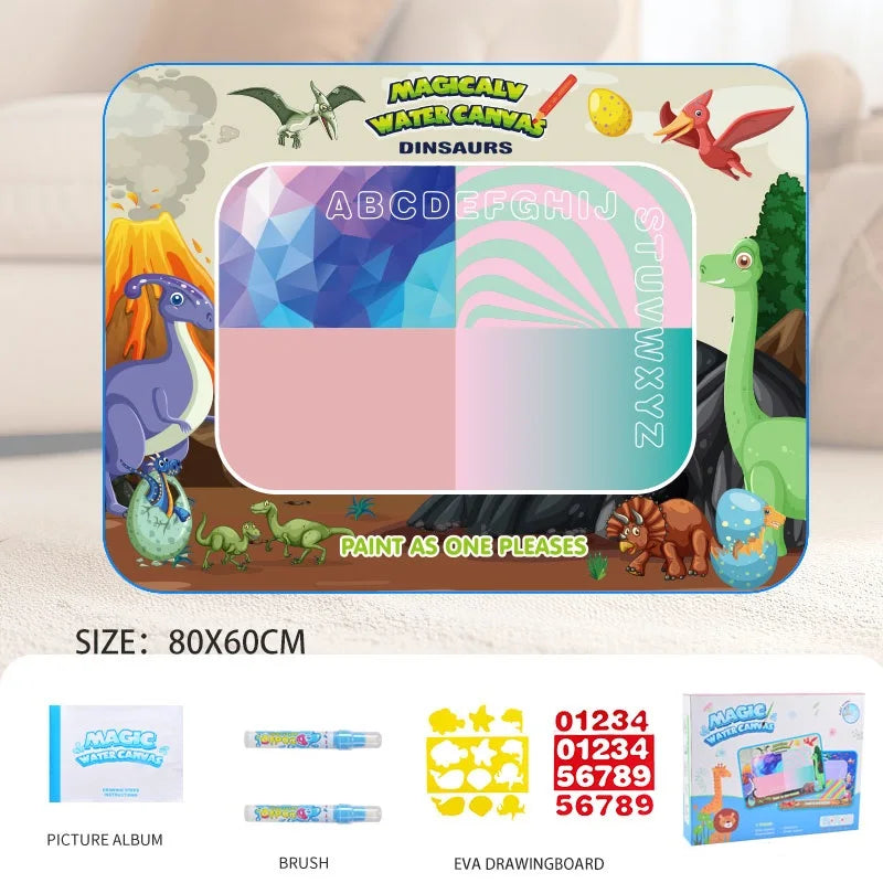 Reusable Water Drawing Mat for Kids, Fun, Mess-Free Learning