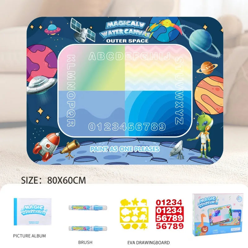 Reusable Water Drawing Mat for Kids, Fun, Mess-Free Learning