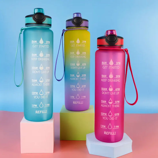 Personalised Tritan BPA FREE 1L Water Bottle - Aqua