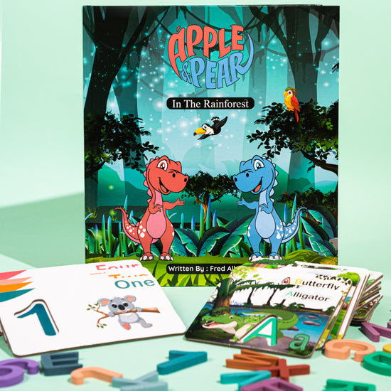 Apple & Pear Interactive and Educational Animal Themed Flashcards
