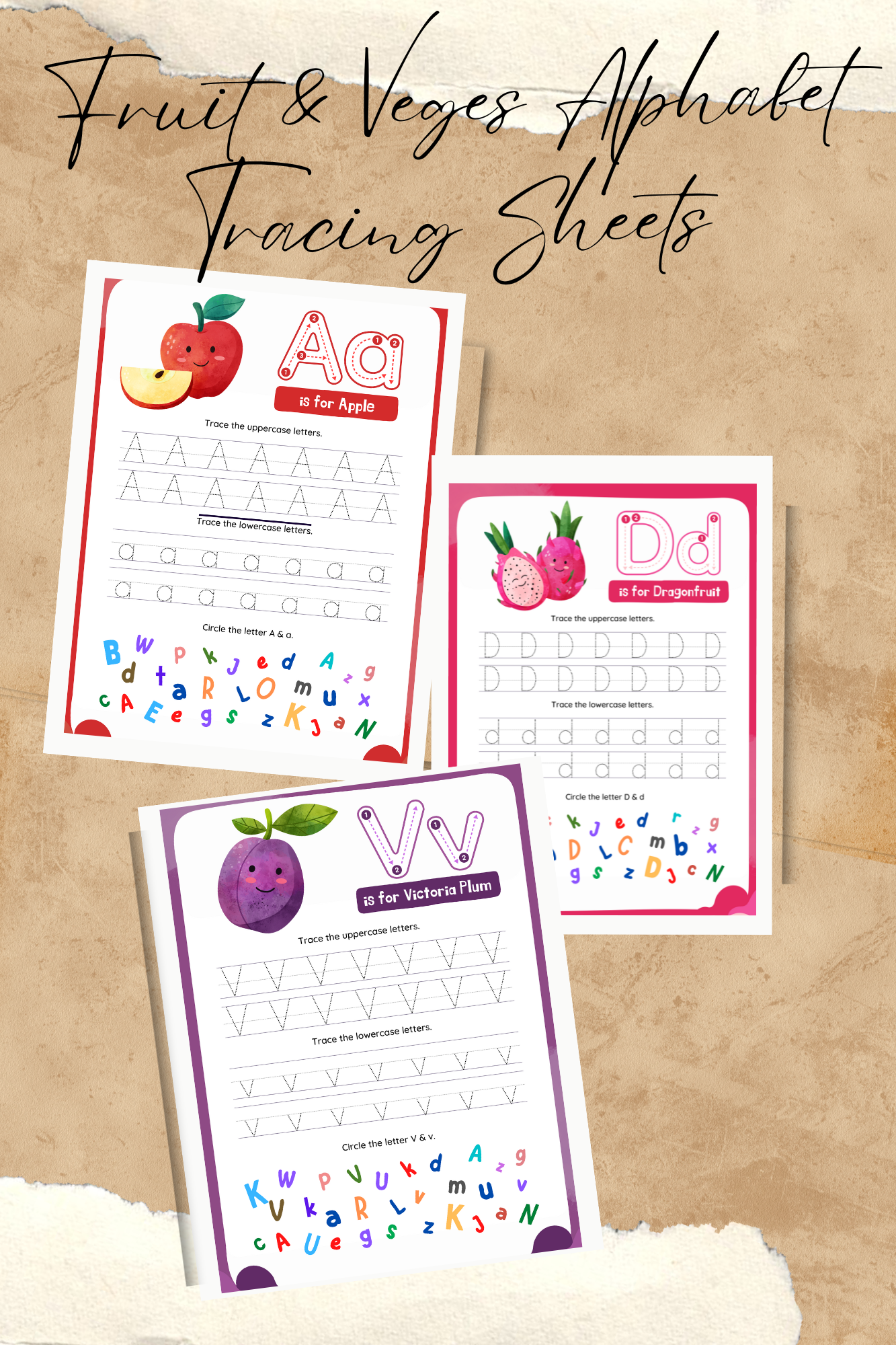 Personalised Name &amp; Alphabet Tracing Worksheets - 27 Pages