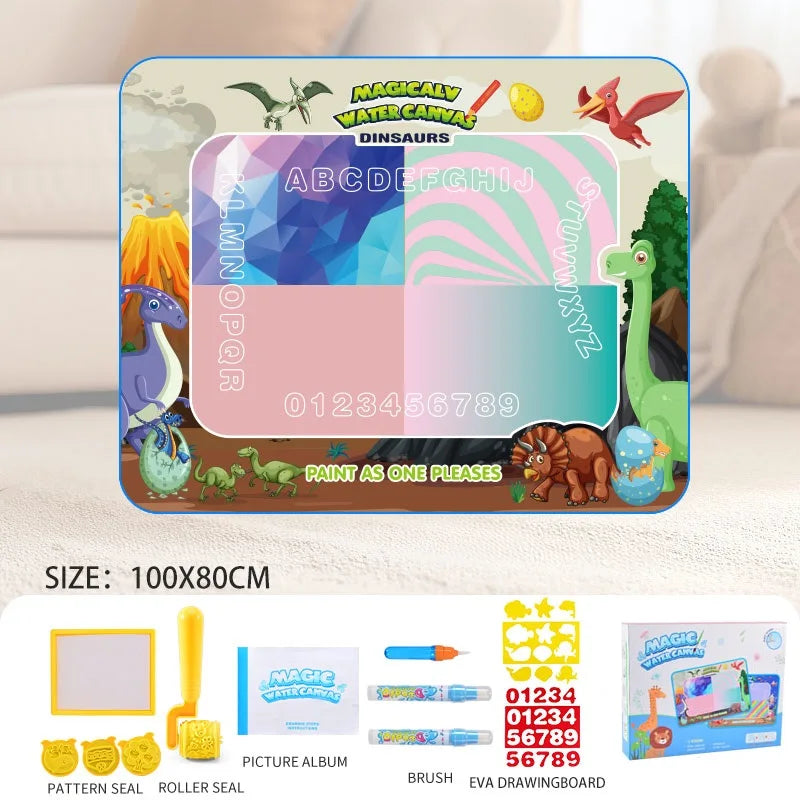 Reusable Water Drawing Mat for Kids, Fun, Mess-Free Learning