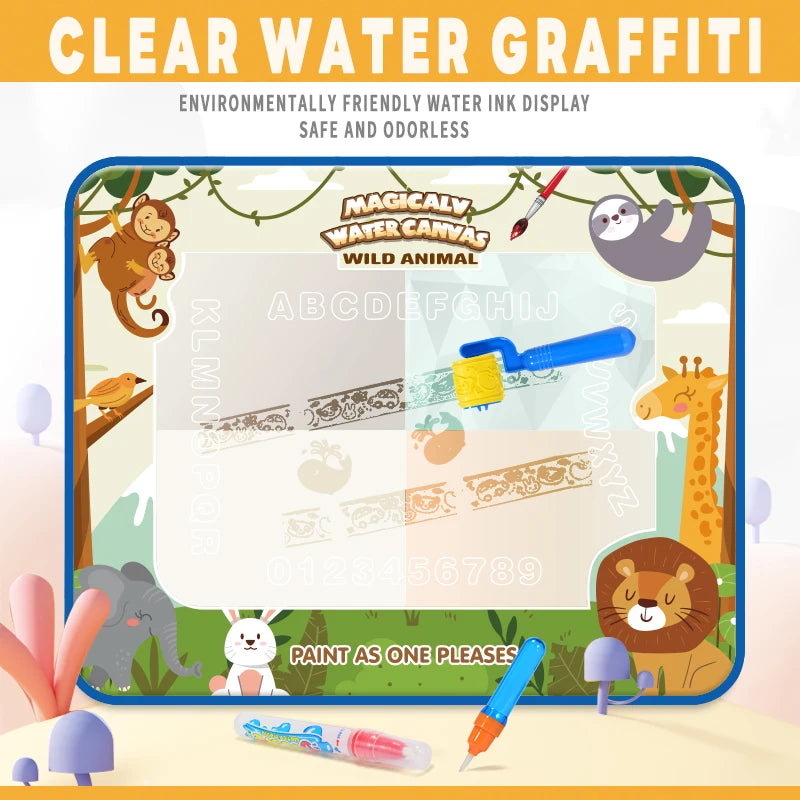 Reusable Water Drawing Mat for Kids, Fun, Mess-Free Learning