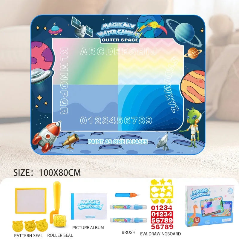 Reusable Water Drawing Mat for Kids, Fun, Mess-Free Learning