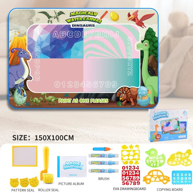 Reusable Water Drawing Mat for Kids, Fun, Mess-Free Learning